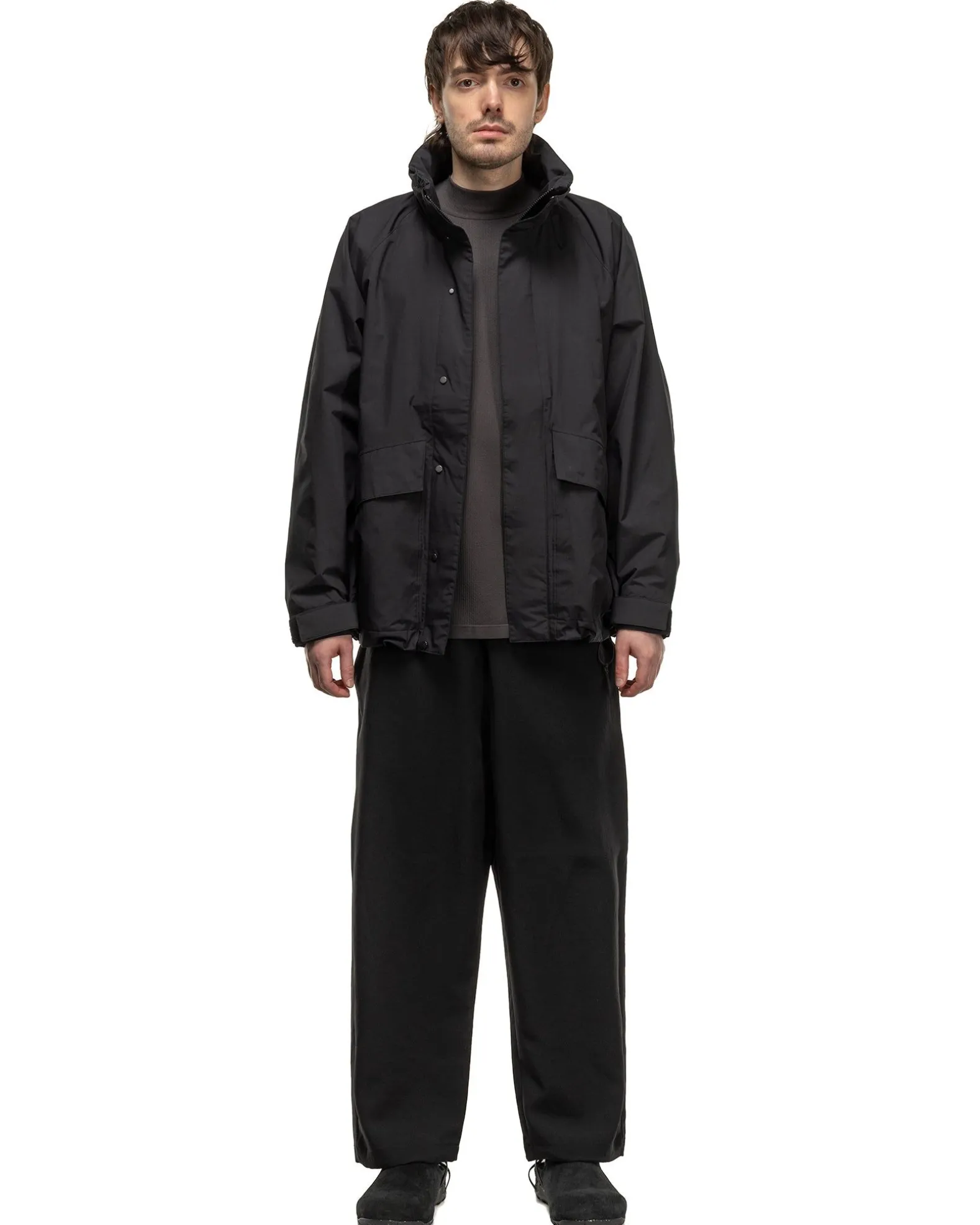 Wide Ankle Easy Pants Black