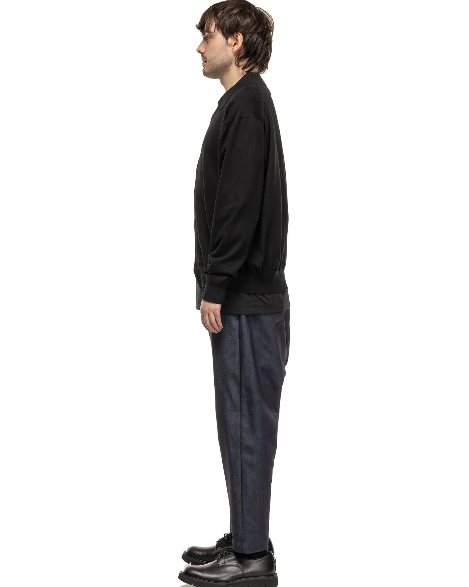Wide Cropped Pants Indigo