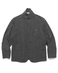 Worker 5B Jacket P/W/Pu Tropical Cloth Charcoal