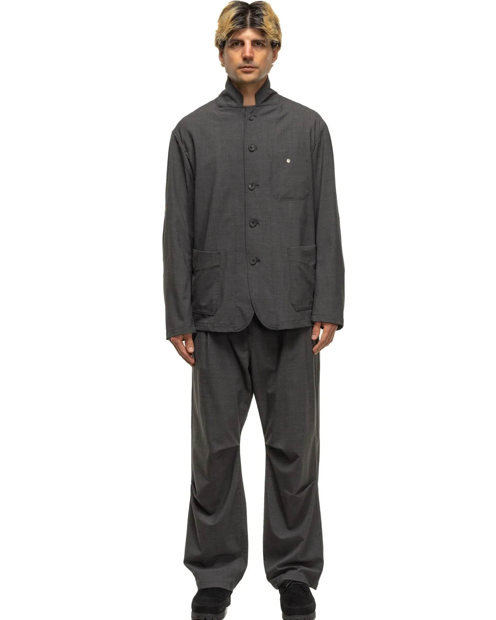 Worker 5B Jacket P/W/Pu Tropical Cloth Charcoal