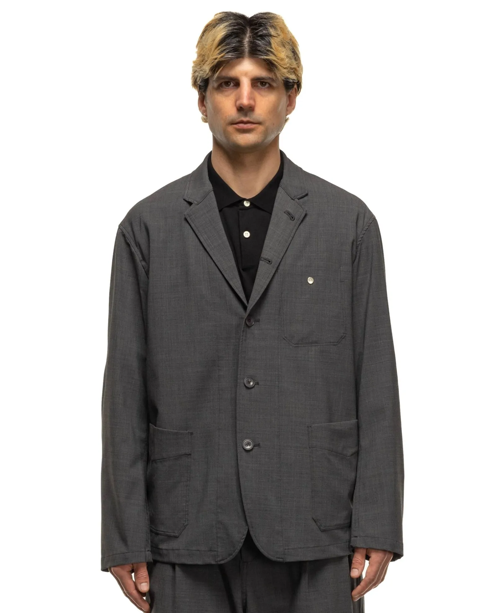 Worker 5B Jacket P/W/Pu Tropical Cloth Charcoal