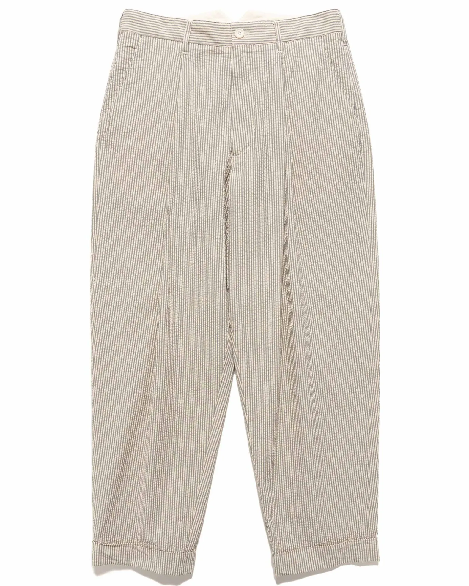 Wp Pant Cotton Seersucker Natural