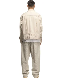 Wp Pant Cotton Seersucker Natural