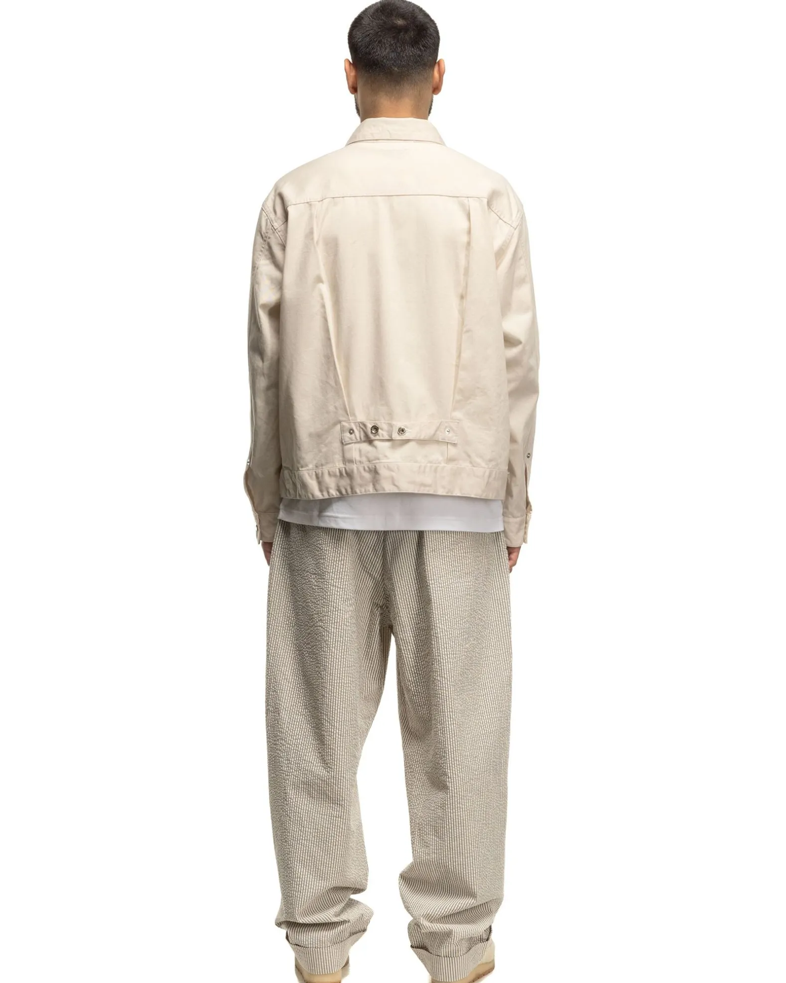 Wp Pant Cotton Seersucker Natural