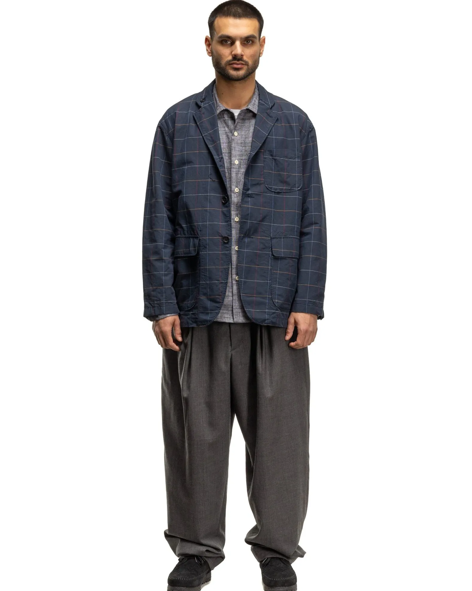 Wp Pant Tropical Wool Charcoal